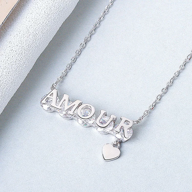 Letter 925 Sterling Silver Necklace