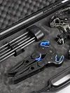 2 Sizes Archery Compound Bow Stand Lightweight Portable Rubber ABS Foldable Hunting Bow Holder Rack for Bowhunting Accessories