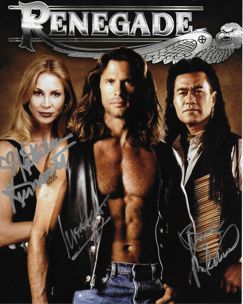 Renegade Cast of 3 Original Autographed 8X10 Photo Poster painting #2