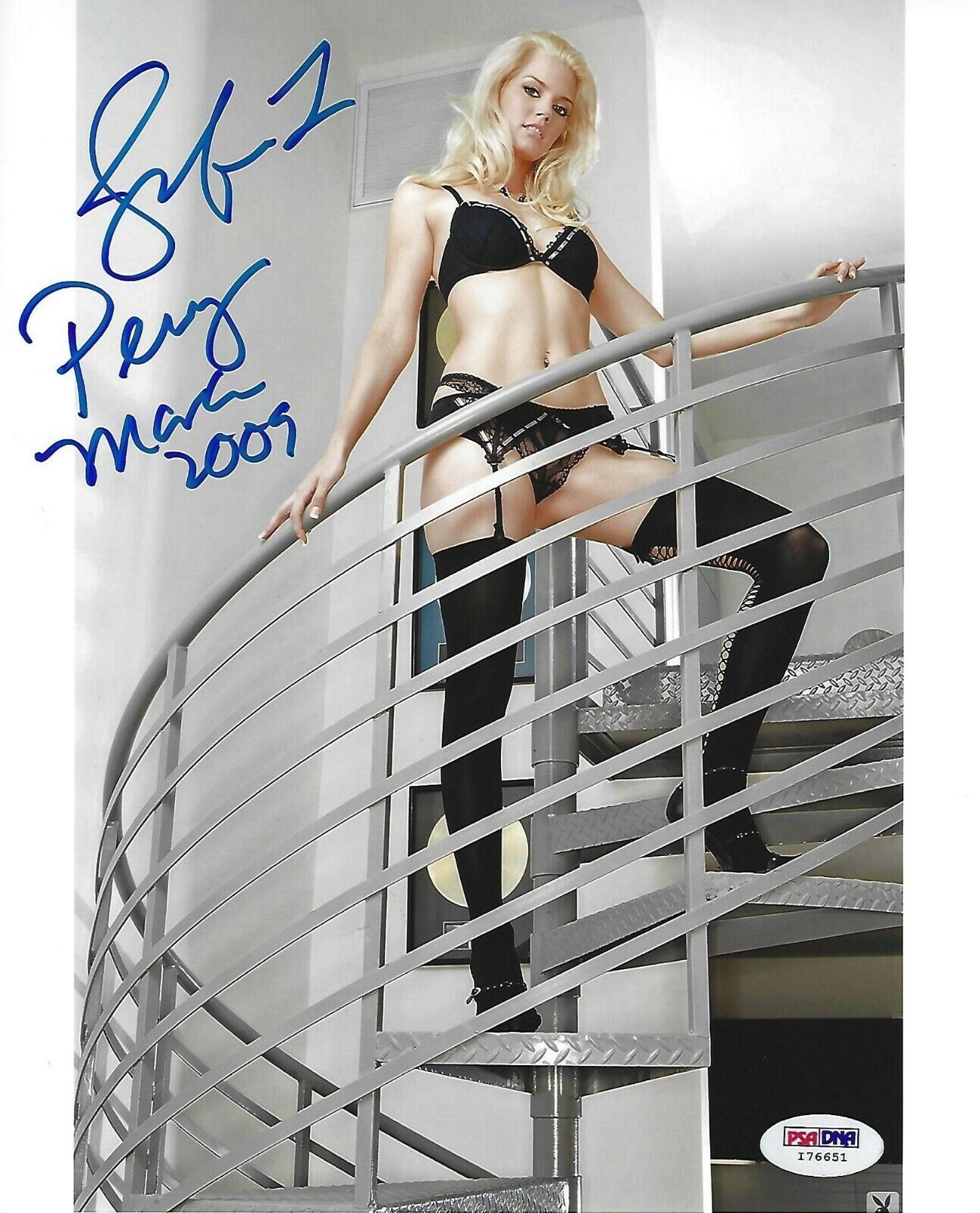 Jennifer Pershing Signed 8x10 Photo Poster painting PSA/DNA Playboy March 2009 Picture Autograph