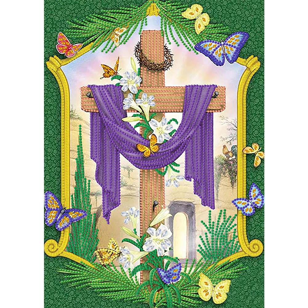 

Cross - Special Shaped Diamond Painting - 30*40CM, 501 Original