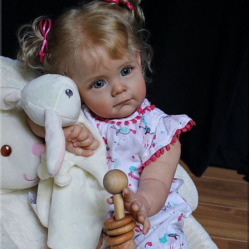 [New!!]17&22 Inch Handmade Realistic Smooth Touch Weighted Reborn Toddler Doll Girl Tracy