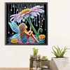 Gänseblümchen-Elfenmädchen - speziell geformtes Diamantgemälde - 30*30cm