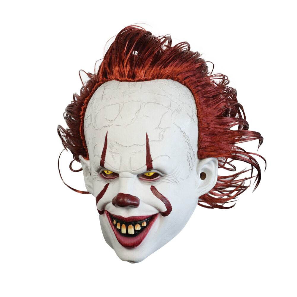 

Scary Clown Cosplay Costumes Props LED Full Face Cover for Halloween, 501 Original