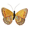 DIY Embroidered Butterfly Brooch Embroidery Butterfly Lapel Pin Clothes Decoration for Backpack Pants T-Shirt Jacket Bags Dress Jeans