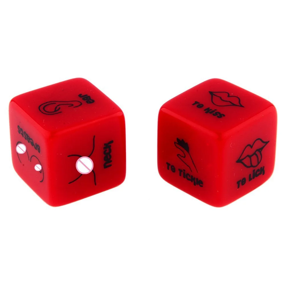 2pcs Erotic Dare Dice Games for Couple - Rose Toy
