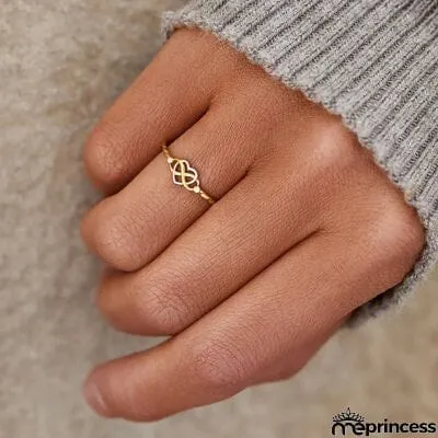 Number 8 Heart 925 Sterling Silver Ring