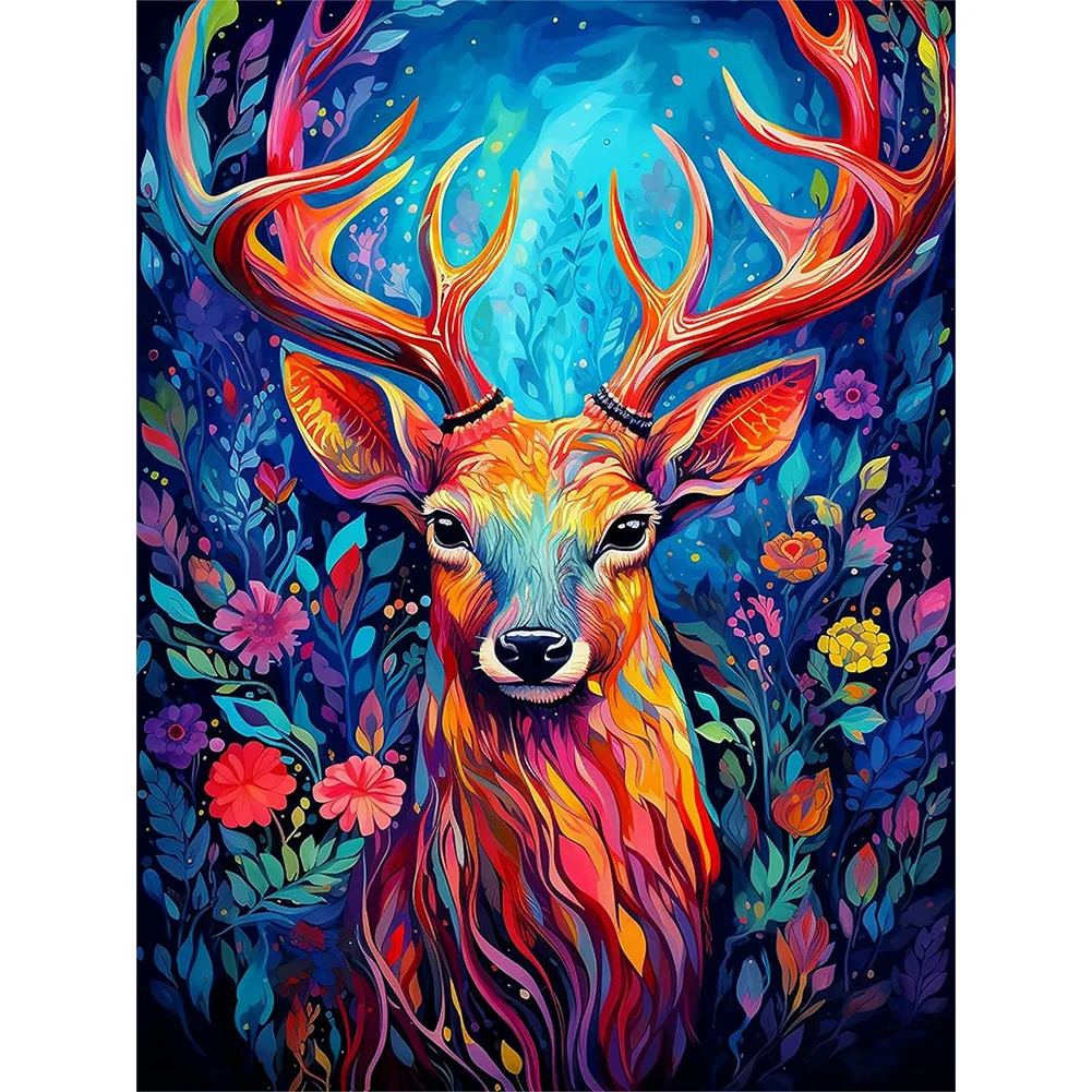 Full Round Diamond Painting - Deer(Canvas|30*40cm)