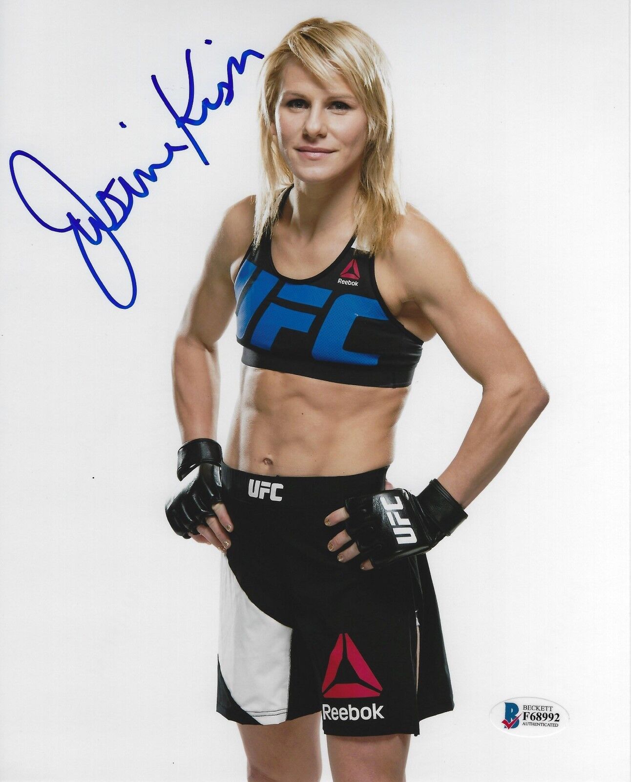 Justine Kish Signed 8x10 Photo Poster painting BAS Beckett COA UFC Fight Picture Autograph 195 9