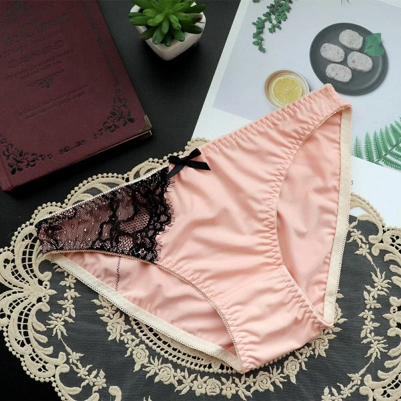 Women's Underwear Sexy Lace Panties Japanese Zebra Pattern Girls Comfort Briefs Low Waist Seamless Underpants Female Lingerie