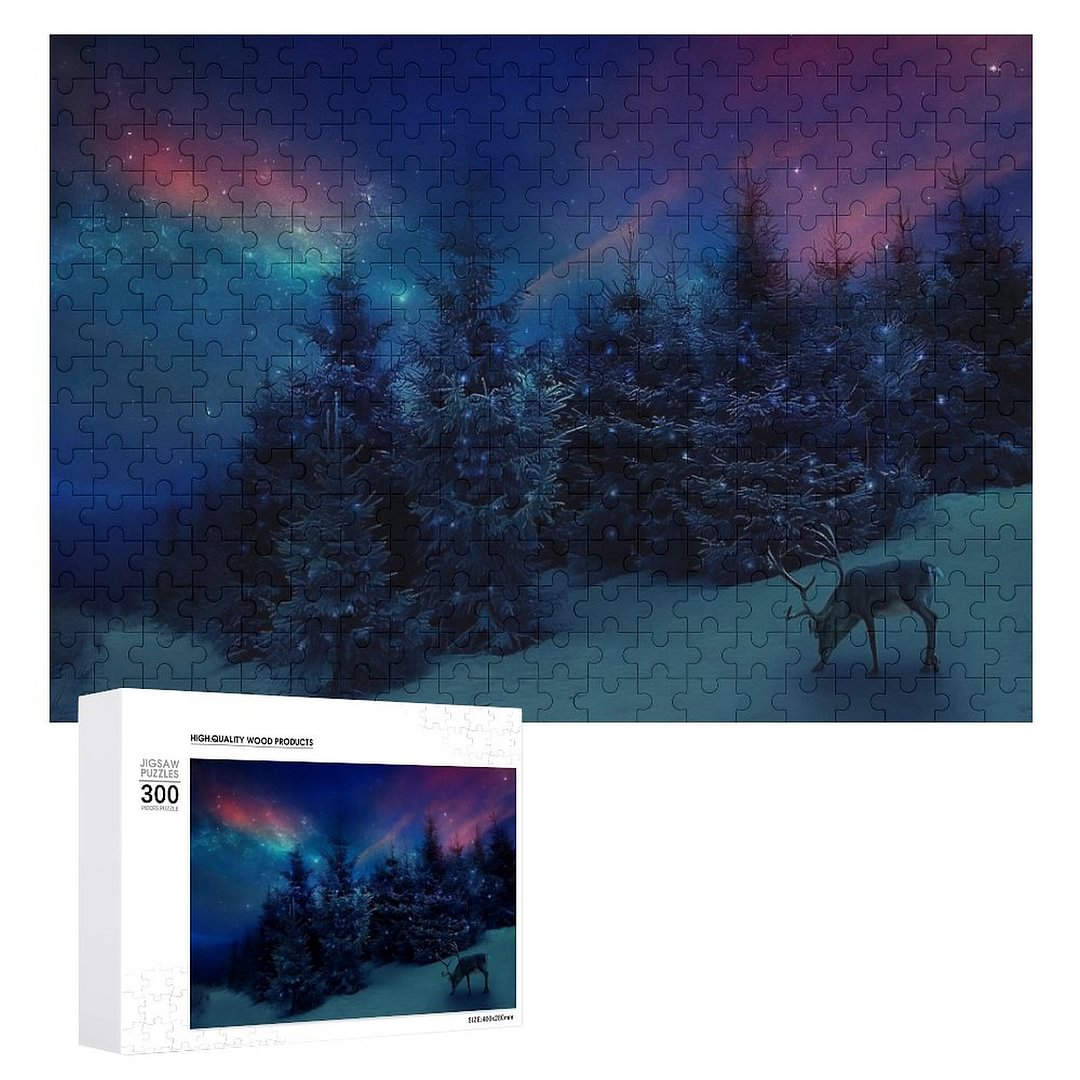 Starry Sky Forest Jigsaw Puzzle