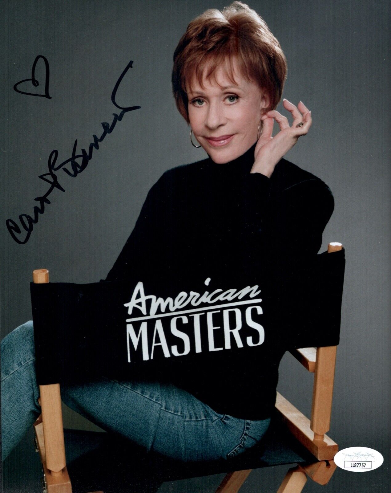 CAROL BURNETT Signed 8X10 Photo Poster painting BURNETT SHOW LUCY Autograph JSA COA Cert