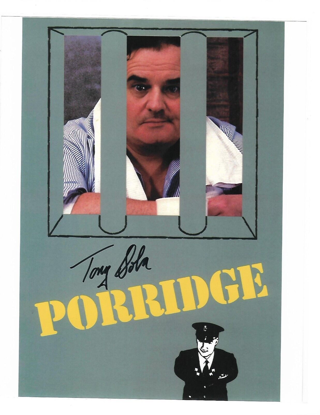 Tony Osoba autographed 8x10 Photo Poster painting COA Porridge 'McLaren'