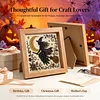 Black Witch Glass Mosaic DIY Craft Kit &ndash; Framed Halloween Wall Art