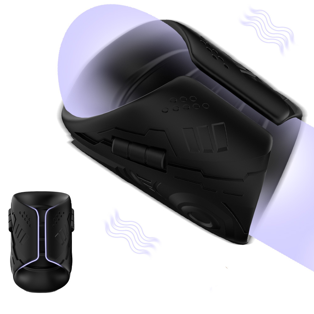 9 Vibrating Penis Sleeve Male Masturbator Sex Toys For Man - Rose Toy