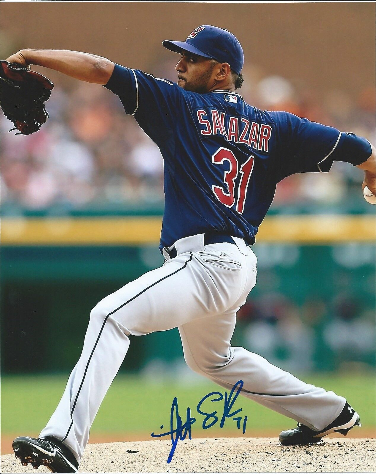 DANNY SALAZAR signed autographed CLEVELAND INDIANS 8X10 Photo Poster painting w/COA