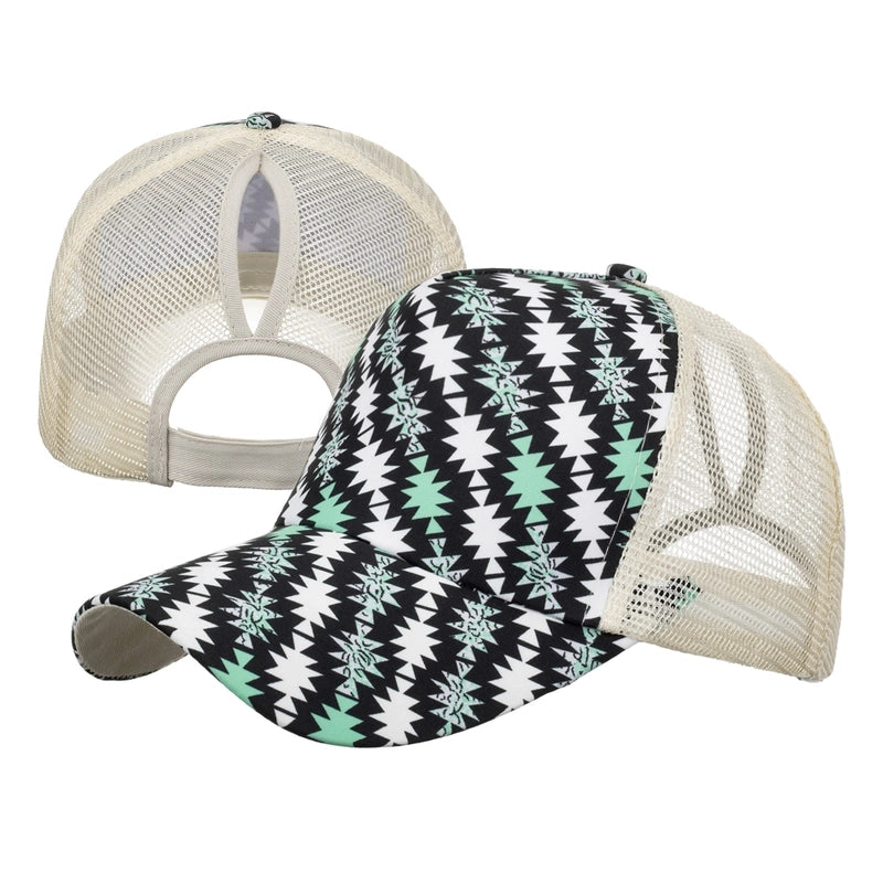 Women’s Fashion Color Block Flower Leopard Baseball Cap