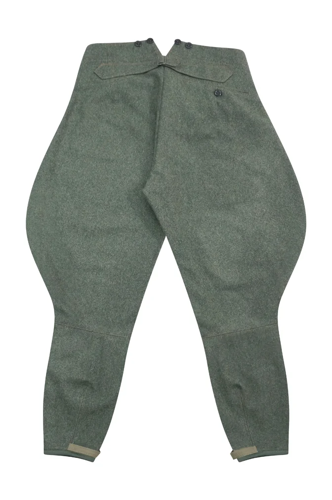   Elite German Officer Fieldgrey Wool Breeches German-Uniform