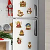 10PCS DIY Pearl Diamond Painting Christmas Fridge Magnets, Sparkling Rhinestone Refrigerator Magnet Craft Kit for Home Decor & Gifts