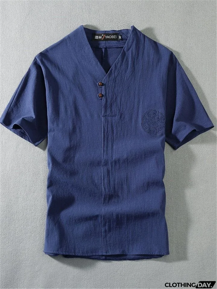 Mens Linen Short Sets