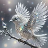 Crystal Birds-11CT Stamped Cross Stitch 40*40cm
