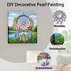 (25x25cm)DIY Dreamcatcher Framed Handmade Pearl Painting Art Craft Kit Living Home Decor