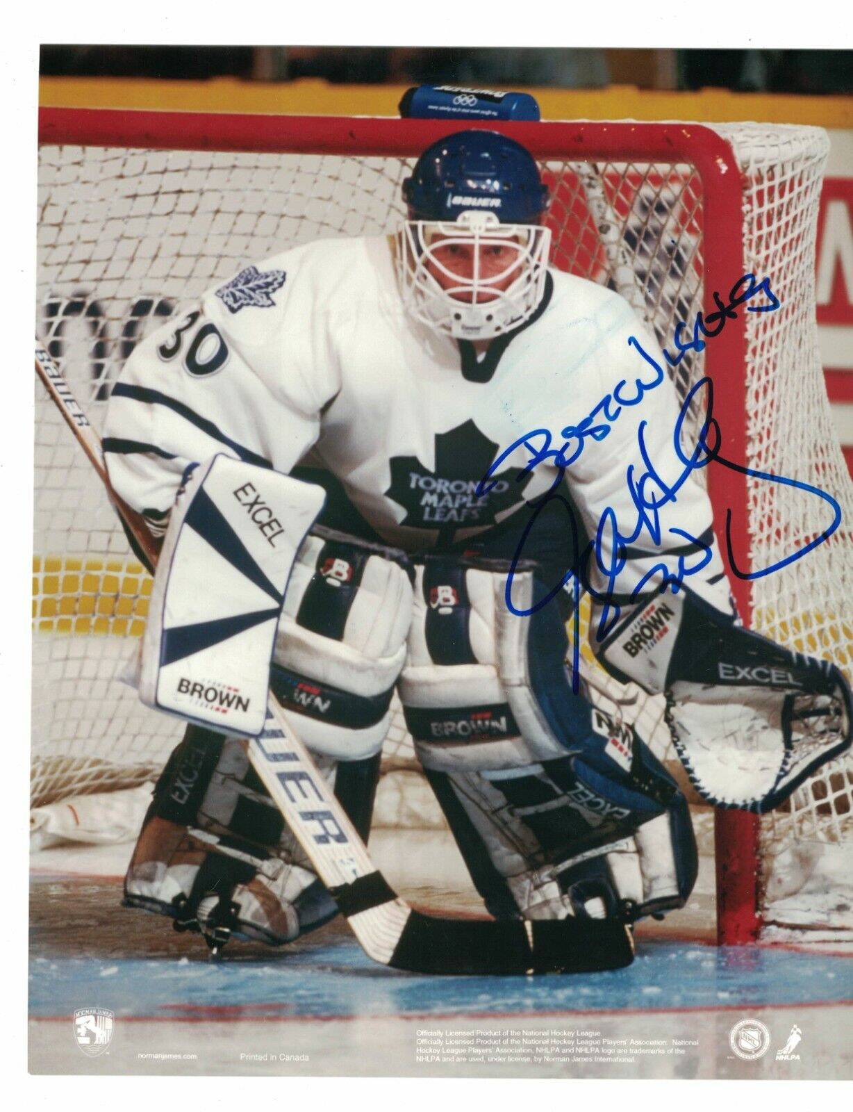 Glen Healy Toronto Maple Leafs Signed 8 x 10