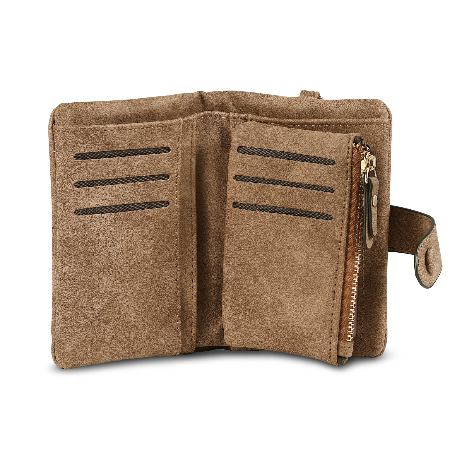 Portafoglio in PU pelle girasole con 1 letetra & 1 testo & 1 nome & 1 foto personalizzati per mamma/nonna