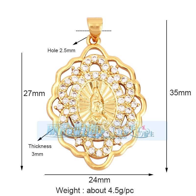 1 Piece 17*24mm 20 * 23mm Copper Human Pendant Jewelry Accessories