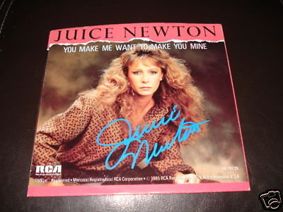 Juice Newton Signed Autographed Record Photo Poster painting Cover