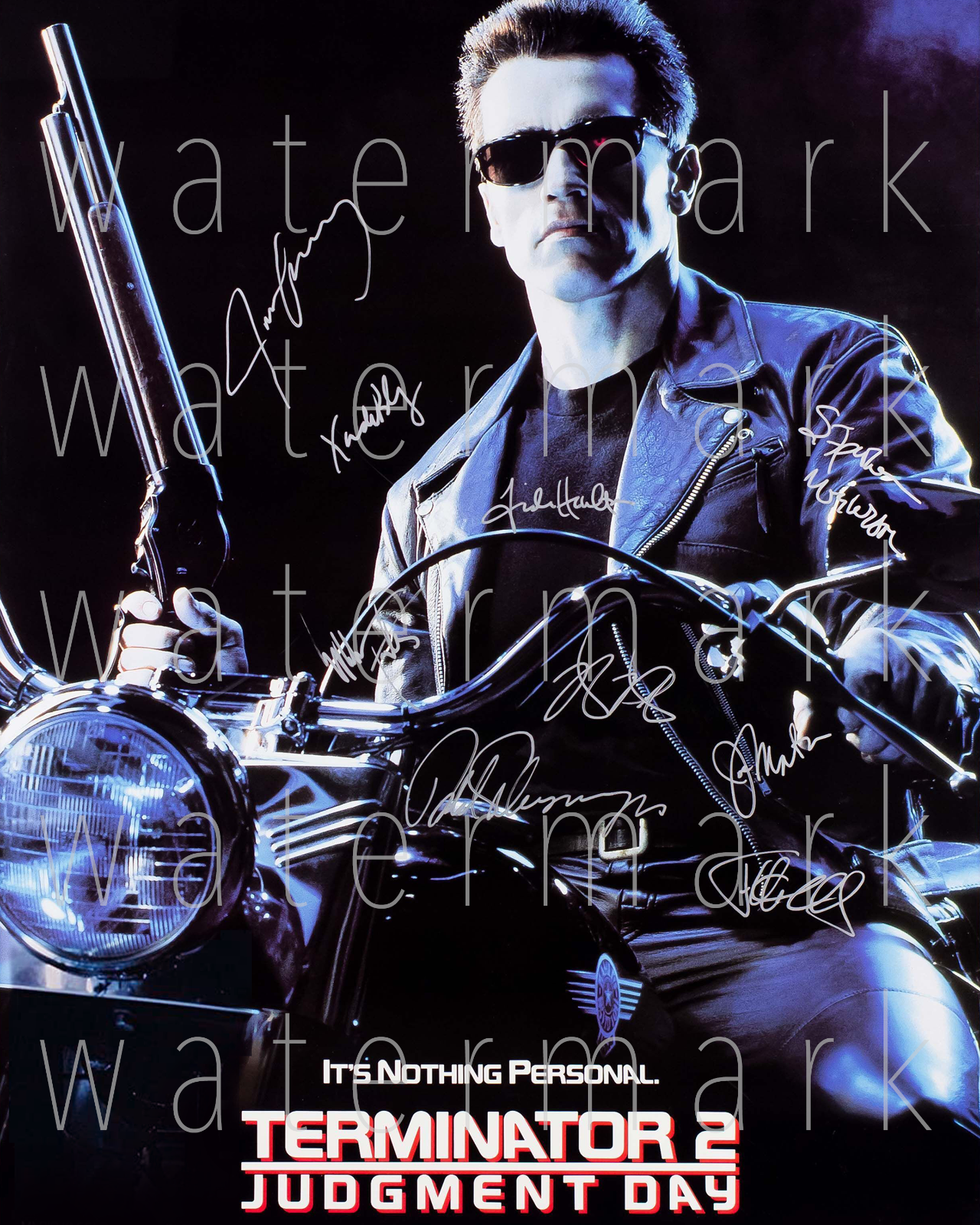 Terminator 2 Schwarzenegger signed 8x10 print Photo Poster painting picture poster autograph RP