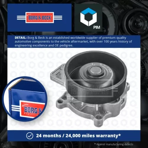 Water Pump BWP2414 Borg & Beck Coolant 11518577893 11518586721 11518591069 New Parts