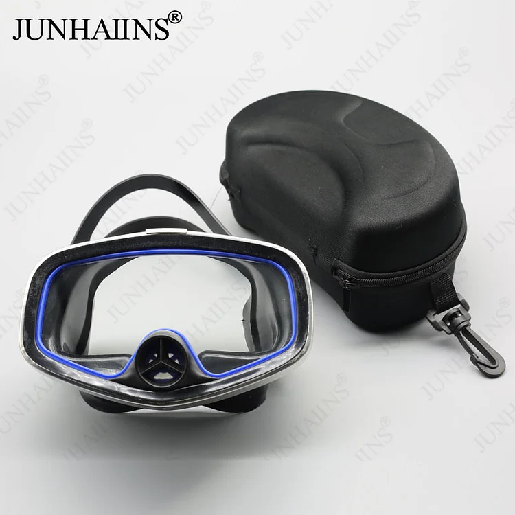 Adult professional diving mask swimming goggles, anti-fog diving goggles,  half snorkel mask, snorkeling goggles equipment