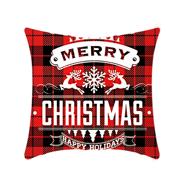 18 x 18 inch Christmas Cushion Cover Reindeer | AvasHome