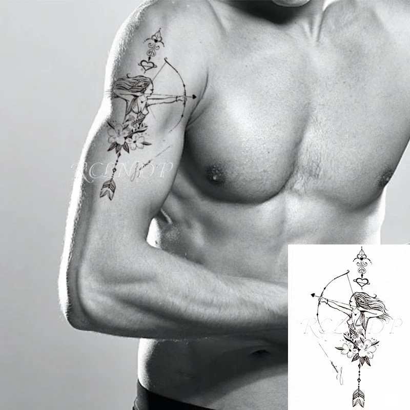 Waterproof Temporary Tattoo Sticker cartoon anime knife sexy girl cat Fake Tatto Flash Tatoo big size tattoos for Women Men