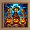 Diamond Painting-DIY Full Round Drill Halloween Skull(40*40 CM)
