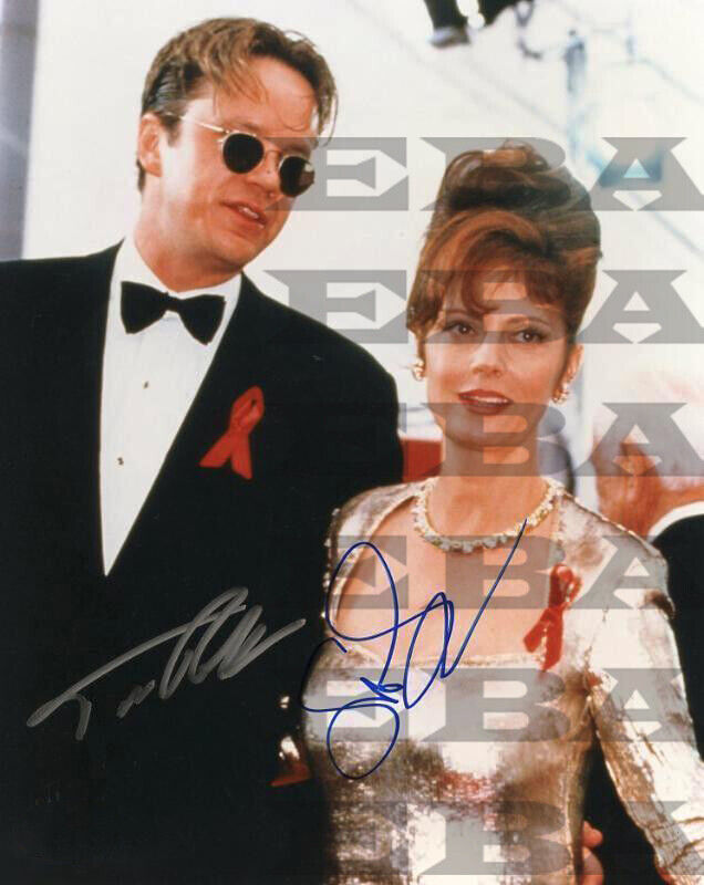 Tim Robbins & SUSAn Sarandon Autographed Signed 8x10 Photo Poster painting Reprint