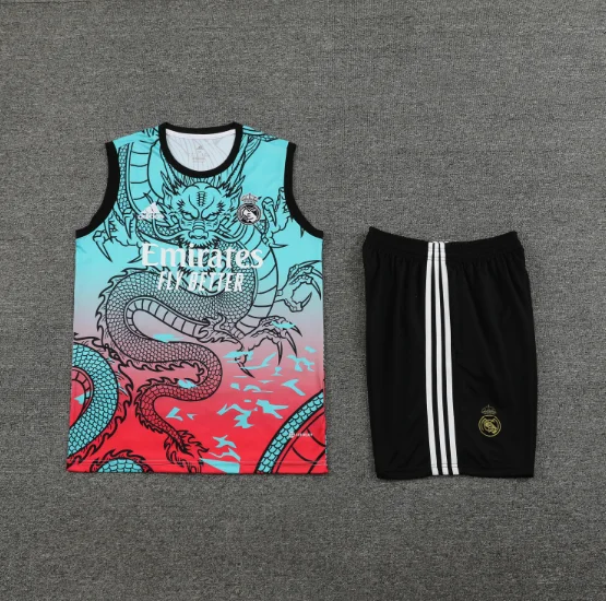 24/25 Real Madrid Training Vest Kit Football Thai Quality