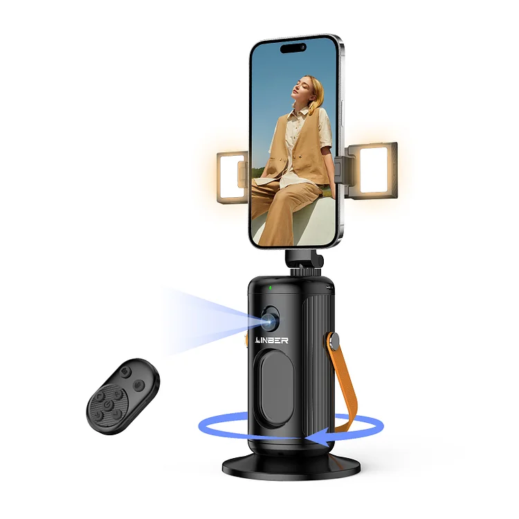 P08 Linber Auto Face Tracking Phone Stand with Fill Light