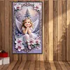 Cute angel girl Full DIY 5D rond pierres gem art kits de peinture diamant pour adultes/d&eacute;butants id&eacute;es cadeaux d&eacute;co murale maison 15,75x27,56in