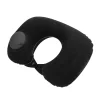 U-shaped neck pillow, automatic inflatable camping/travel pillow, travel pillow, soft velvet inflatable pillow, suitable for offices, airplanes, homes, portable, comfortable and convenient