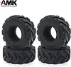 AMK 4Pcs 1.0" Rubber Mud Off Road Tires 24x62x20mm for 1/24 RC Crawler Car Axial SCX24 Gladiator Deadbolt 1/18 TRX4M (4PCS)