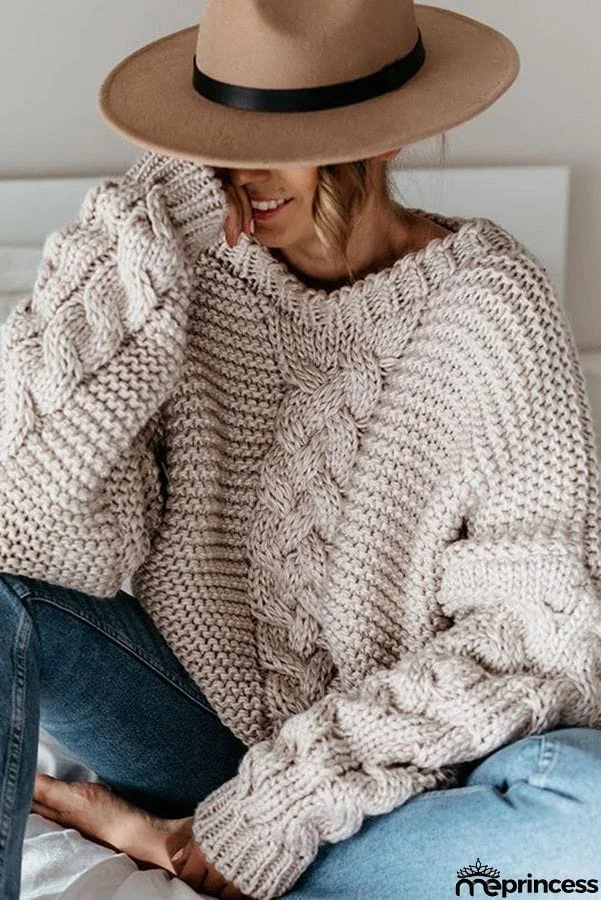 Once Upon A Fall Cable Knit Sweater