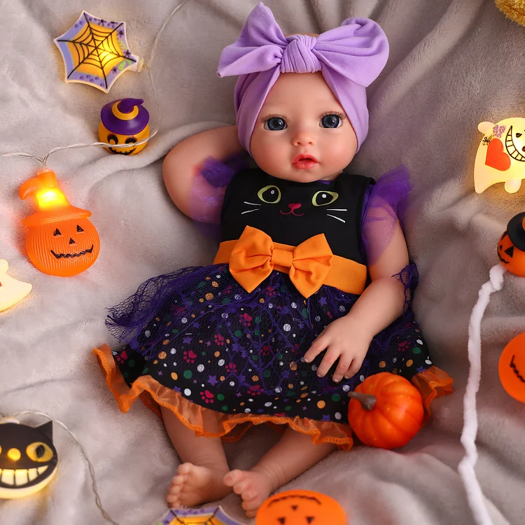 Babeside Terry 16" Realistic Silicone Halloween Baby Little Infant Girl Dress Up Night