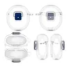 Clear TPU Cover for Google Pixel Buds 2a 2025 Accessory Protective Skin Case with Carabiner Shockproof Anti-Drop Scratch-Resistant