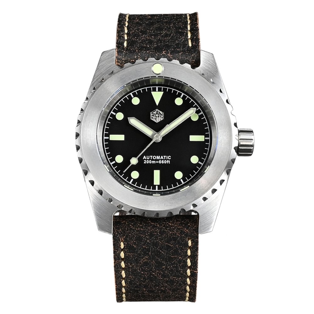 San Martin Men Watch 41mm Retro Diver Mechanical Watches  San Martin Watch 