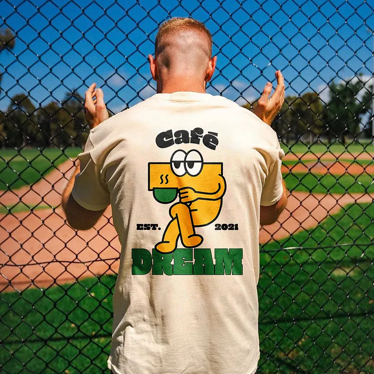 Dream Cafe Printed T-shirt