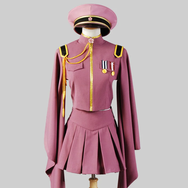 Vocaloid Senbon Sakuras Zakura Miku Cosplay Costume Uniform Dress