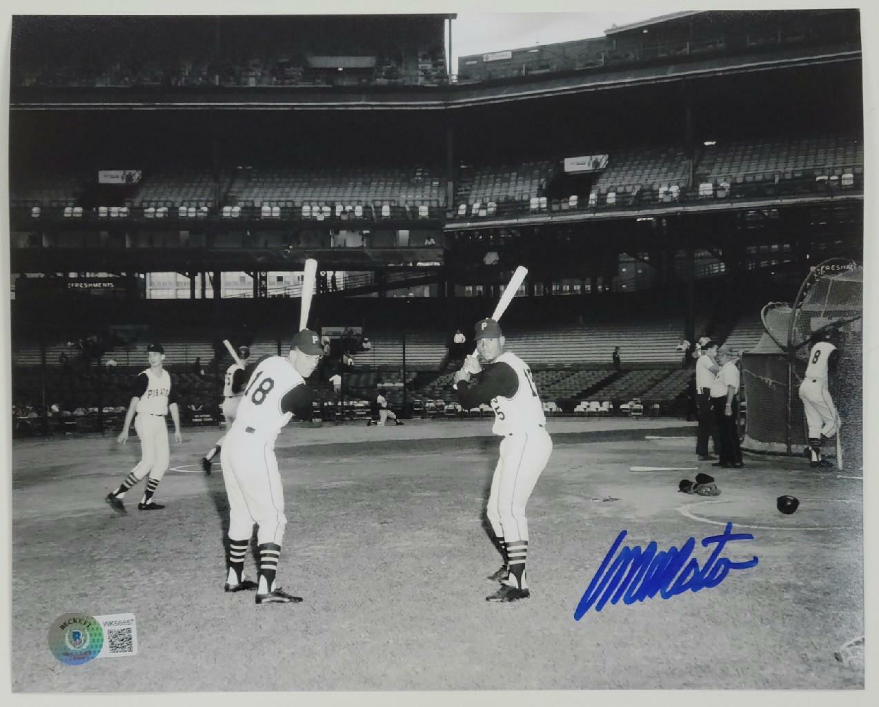 Manny Mota signed 8x10 Photo Poster painting Pittsburgh Pirates Autograph ~ Beckett BAS COA