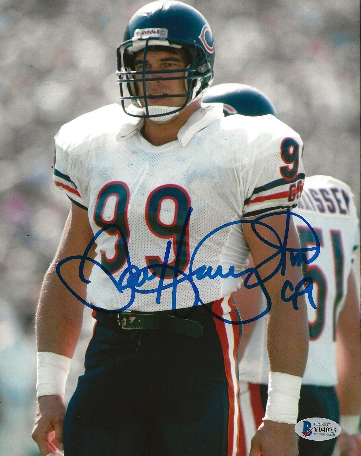 Dan Hampton signed Chicago Bears 8x10 Photo Poster painting autographed 3 BAS Beckett